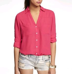 《express》perfect pink portofino shirt